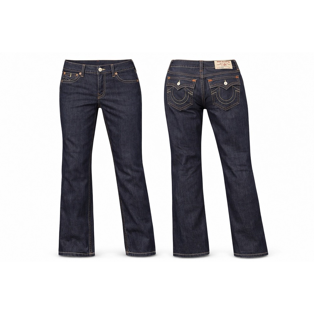 True Religion SKINNY FLAP SNAP MENS 36 Jeans DARK  WASH